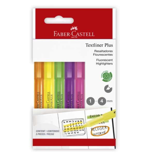 Destacador Textliner Plus Neon carton x5