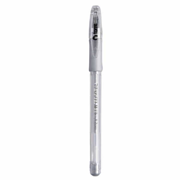 LAPIZ GEL METALICO 0,7 MM PLATEADO TORRE
