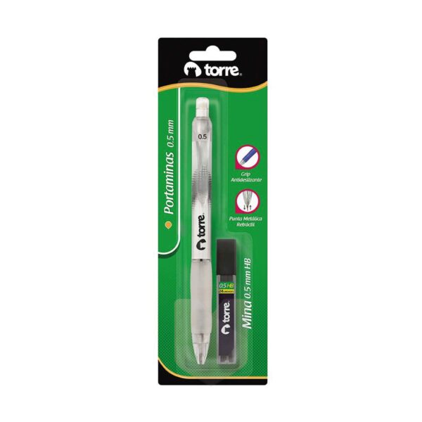 BL. PORTAMINAS PLAST. 0,5MM + MINAS TORRE