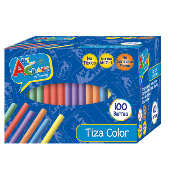 TIZA 100 UN. COL/SURTIDO ART & CRAF