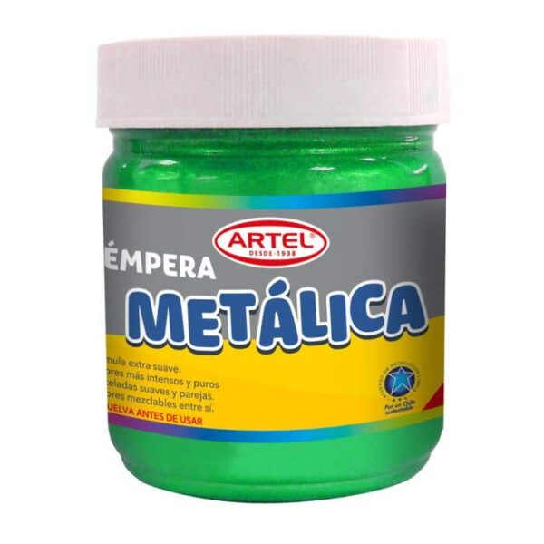 Tempera metalica 100 ml Verde - Artel
