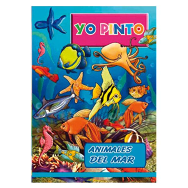 LIBRO P/COLOREAR YO PINTO ANIMALES DEL MAR ART & CRAF