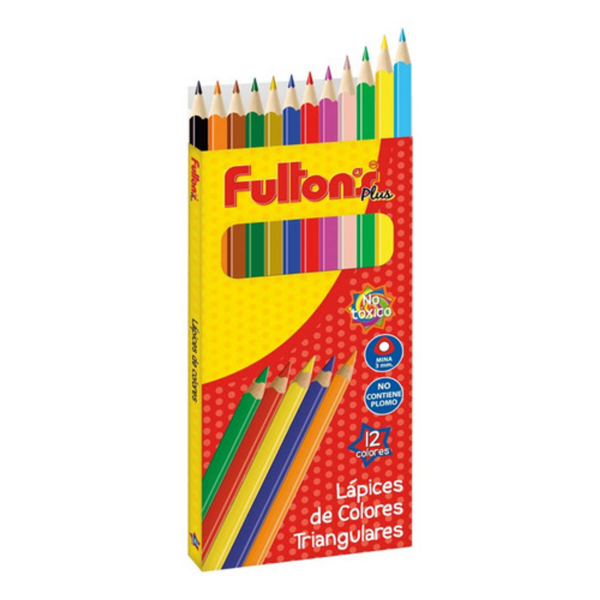 LAPICES DE COL 12 UN LARGO LARGO TRIANGULAR FULTONS