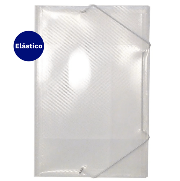 CARPETA PORTADOCUMENTOS C/ELASTICO TRANSPARENTE OF. LAVORO
