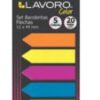 BANDERITAS SET FLECHAS 12X44 MM 5 COLORES 20HJS C/U LAVORO