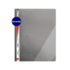 CARPETA C/ACCOCLIP BOLS.TRIANGULAR CTA. VINIL GRIS FULTONS