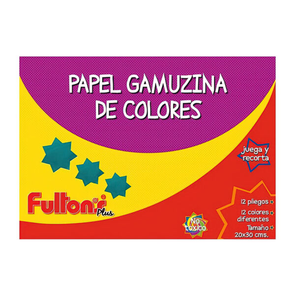 ESTUCHE PAPEL GAMUZINA 12 HJ 12 COL 20X30 CMS FULTONS