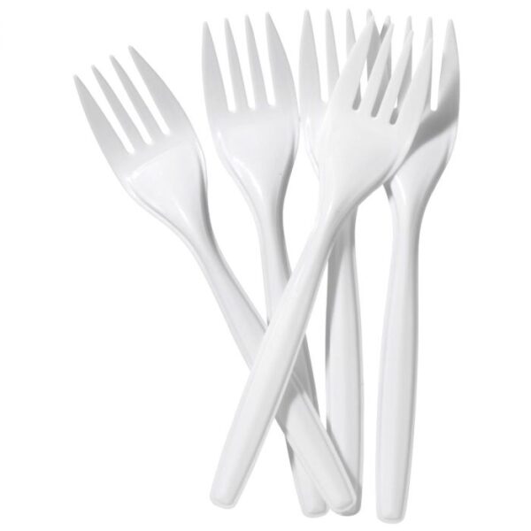 Tenedores plasticos 20und Blanco - Funny