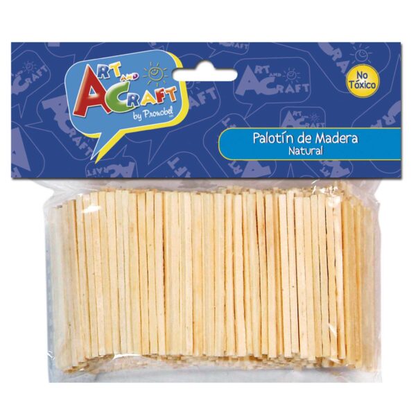 PALOTIN DE MADERA NATURAL 300 UN. ART & CRAF