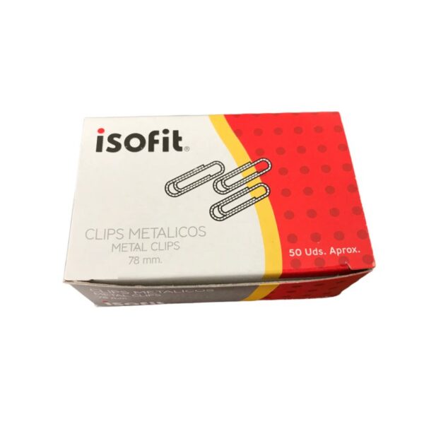 Clips Isofit Metal 78mm de 50 unidades