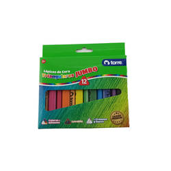 LAPIZ CERA 12 COLOR TRIANG IMAGIA