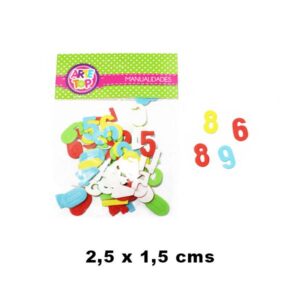 Set Sticker goma eva Numeros - Arte Top