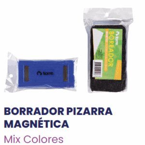 BORRADOR PIZARRA MAGNETICA COLORES TORRE