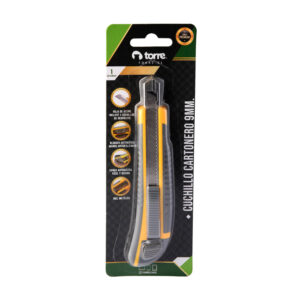 Cuchillo cartonero metalico engomado chico 9mm - Torre