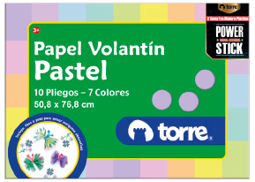 BOLSoN PAPEL VOLANTiN COLORES PASTELES TORRE