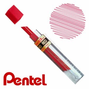 Mina 0.5mm HB Color Rojo - Pentel