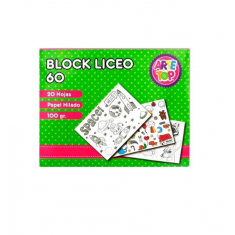 Block de dibujo liceo 60 20 hojas- Arte Top