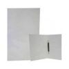 Carpeta plastificada con archivador blanco