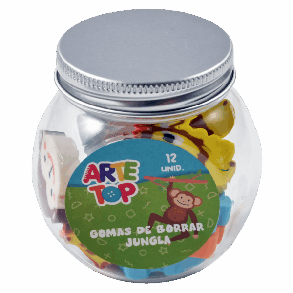 Set gomas de borrar Jungla 12 und - Arte Top