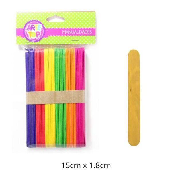 Palo helado Jumbo color 50und - Arte Top