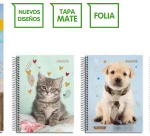 CUAD.PROARTE ANIMALES ADORABLES 8VA 120 HJ 5MM