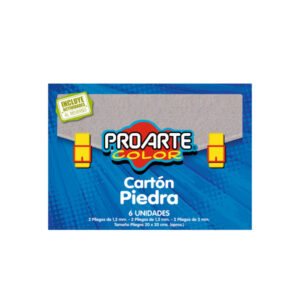 EST.CARTON PIEDRA PROARTE 6 PLIEGOS 20x30cm