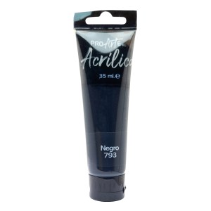 ACRILICO PROARTE TUBO 35 ML NEGRO