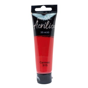 ACRILICO PROARTE TUBO 35 ML ROJO CARMESI