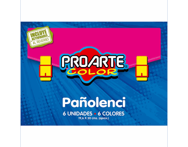 EST.PAÑO LENCI PROARTE 6 HJS 6 COLORES 19,6x30 C