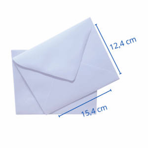 SOBRE CARTA BLANCO 12.4X15.4 80GR X 50 UN