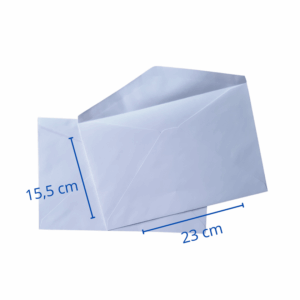 SOBRE 1/2 CARTA BLANCO 15X23 X 50 UN