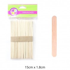 Palo helado jumbo natural 50 Und - Arte Top