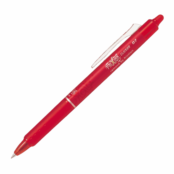 Lapiz Gel FRIXION CLICKER 0.7 Rojo PILOT