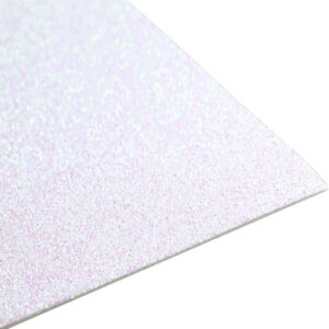 Pliego goma eva glitter 40x60cm Blanco