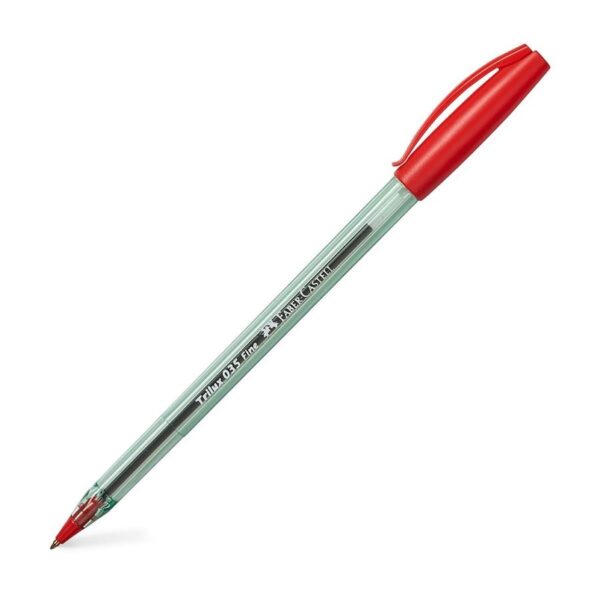 Boligrafo pasta Trilux 035 F Rojo - Faber Castell