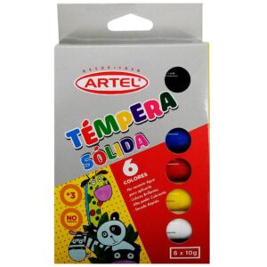 Tempera Solida 6 colores
