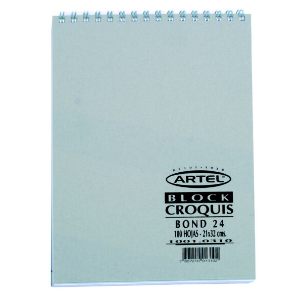Croquera Bond 24 Esp 80Hj Ofic 21x32