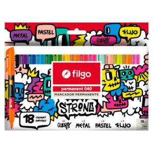 Marcador permanente 040 STRONG / Estuche 18 surtido