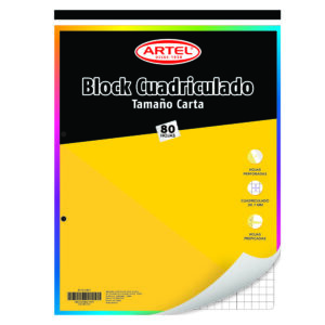 Block Nota Carta prepicad,80h,cuad 7 mm
