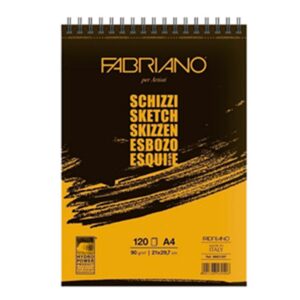 Croquera Fabriano Schizzi A4 90g 120 hjs