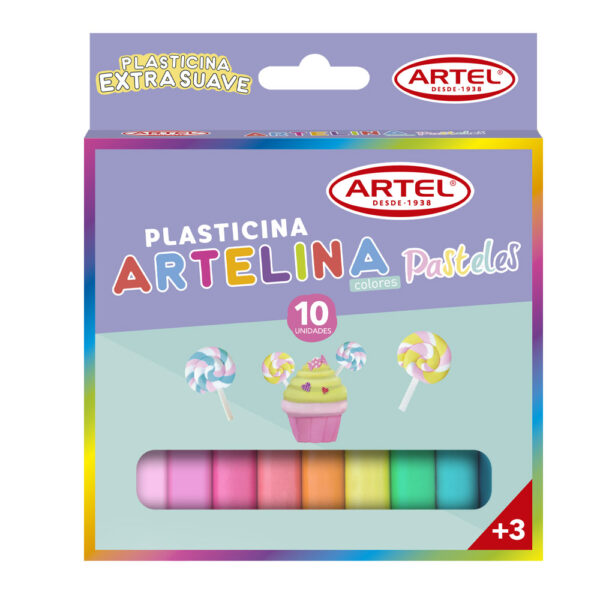 Plasticina Pastel 10 Unidades