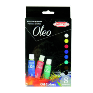 Set Oleos Artel 8 colores de 12ml
