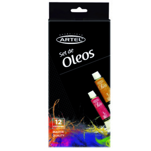 Set Oleos Artel 12 colores de 12ml .