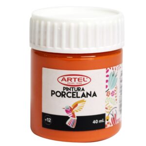 Fco 40ml Pintura Porcelana Anaranjado