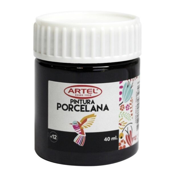 Fco 40ml Pintura Porcelana Negro