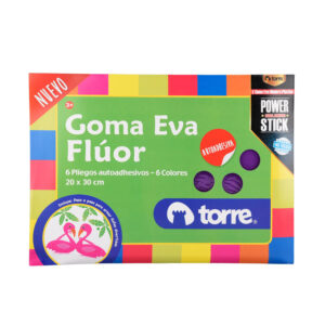 BOLSON GOMA EVA FLUOR C/STICKER TORRE