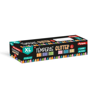 TeMPERAS 6 COL GLITTER TORRE