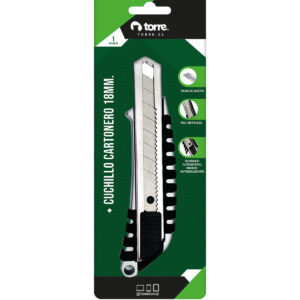 BL. CUCHILLO CARTONERO GRANDE ALUM 18 MM TORRE