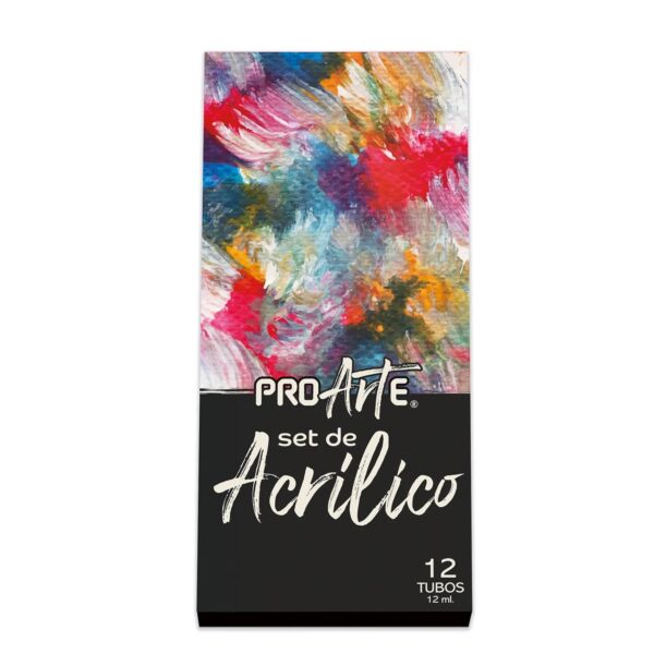 ACRILICOS PROARTE 12 TUBOS/COL. 12 ML