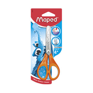 Bl. Tijera mango naranja Soft 13cm Maped